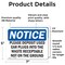 Signmission Please Deposit Used Ear Plugs Into The Waste, 7 in W x Rectangle, Vinyl Decal OS-2PACK-NS-D-57-L-17370 - alternate 6